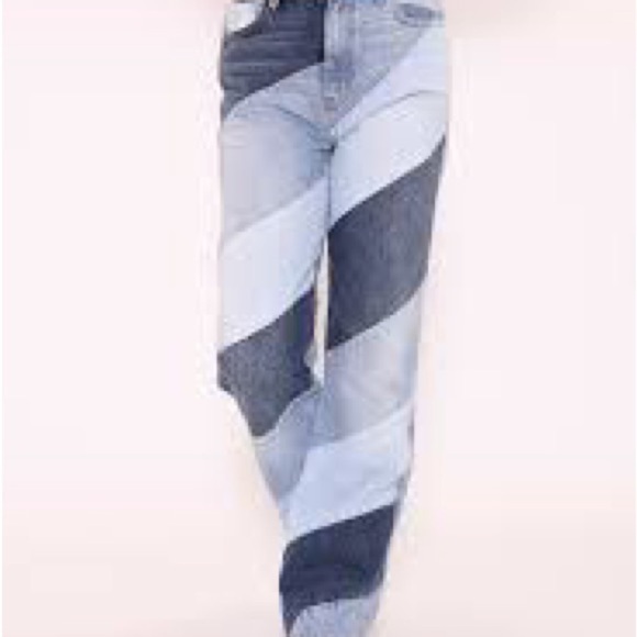 REVICE Denim - REVICE Denim Patchwork Straight Leg Jeans